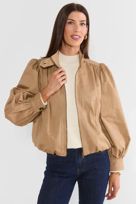 Tan Bomber Jacket | Avara