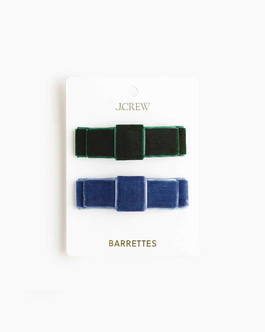 Velvet bow barrettes set-of-two | J.Crew Factory