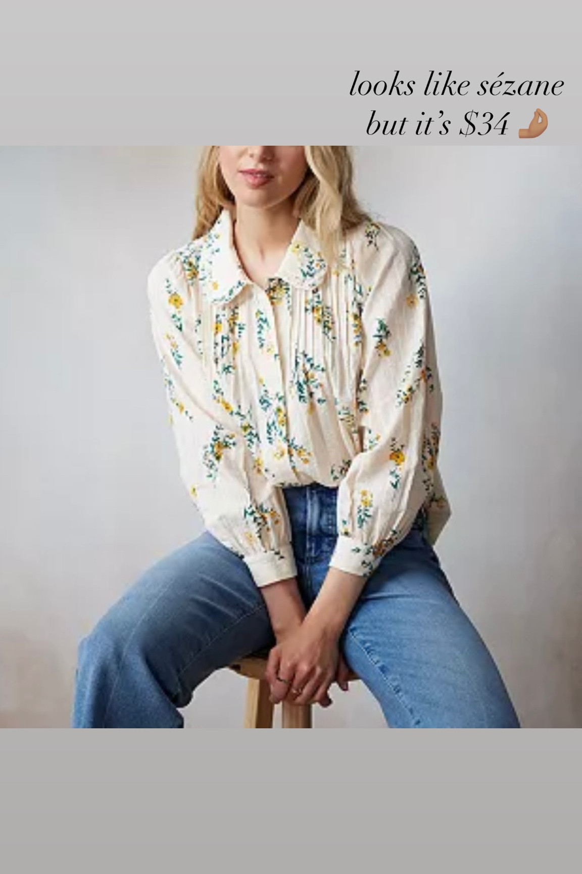 sezane lauren blouse