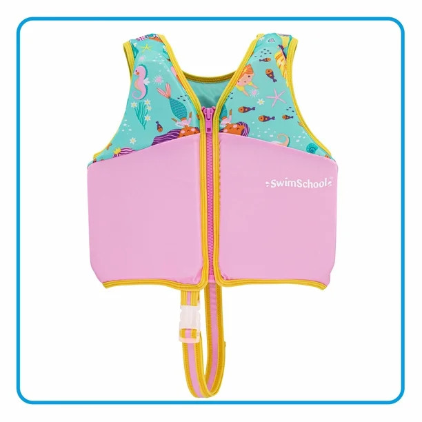 Swim School Youth Swim Training Vest, Mermaid Theme, Ages 2-4 Years | Walmart (US)