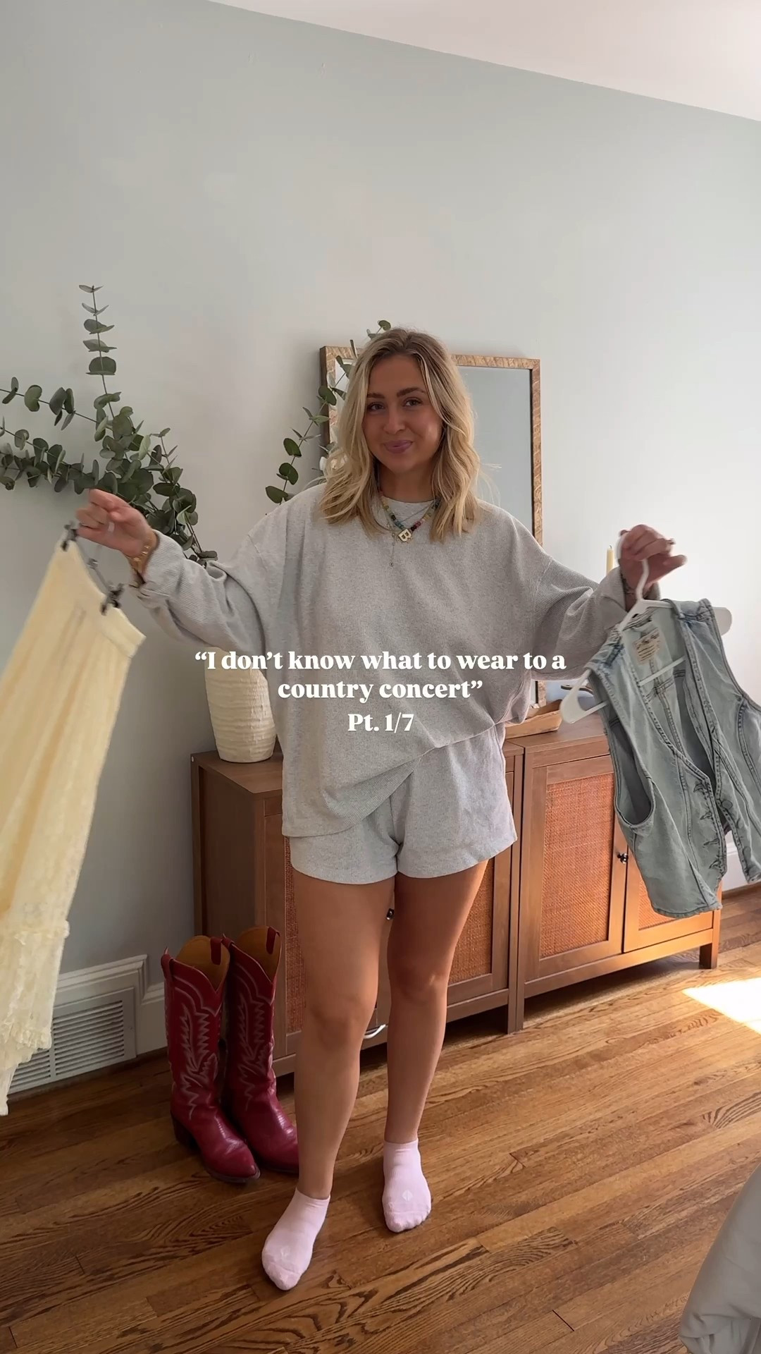 Wearing a size small in the denim vest and a size medium in the skirt! 



#CountryConcertOutfit #ConcertLook #WesternStyle #CowgirlStyle #CountryFashion #FestivalOutfit #RodeoOutfit #BootsAndDenim #CountryStyle #ConcertOOTD #LTKConcertStyle #LTKOutfits #LTKWestern #SummerConcertLook #LTKS

Country concert outfit inspo
What to wear to a country concert
Western fashion
Cowgirl boots & denim
Rodeo-ready outfit
Country music festival style
Summer concert vibes
LTK-approved look
Outfit details linked on LTK
Easy-to-shop concert look 