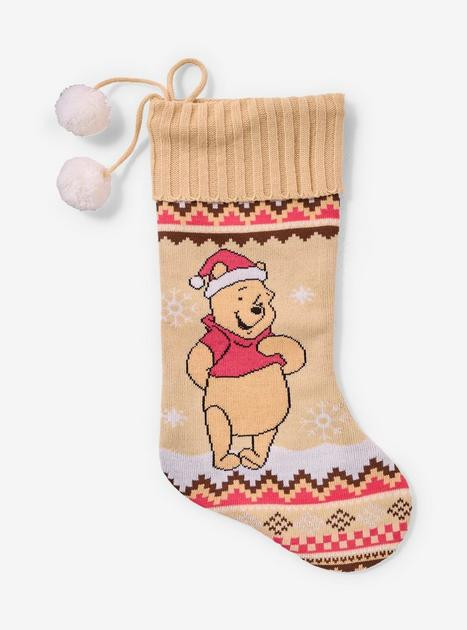 Disney Winnie the Pooh Holiday Knit Stocking — BoxLunch Exclusive | BoxLunch