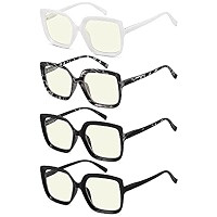 Eyekepper Reading Glasses for Women Large Frame Readers Eyeglasses Oversize - White +1.75 | Amazon (US)