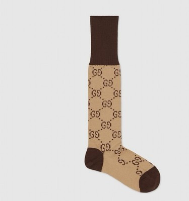 GG pattern cotton blend socks 476336 3G701 9764 Medium Gucci | eBay US