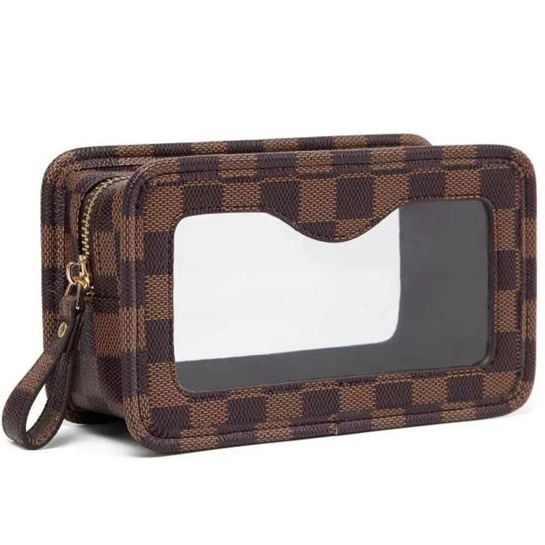 Waterproof Toiletry Bag with transparent window | TSA Approved | Daisy Rose