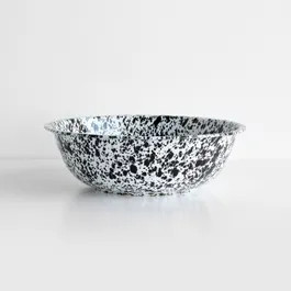 Splatter Black Enamelware 8 Quart Basin | Unison