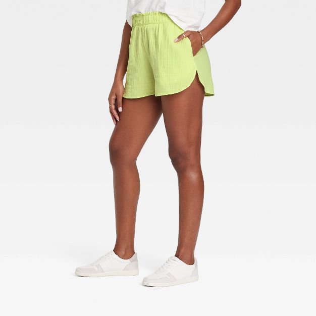 Women's High-Rise Pull-On Gauze Shorts - Universal Thread™ | Target