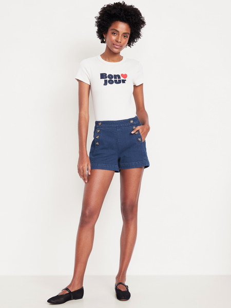 High-Waisted Mariner Shorts -- 3-inch inseam | Old Navy (US)