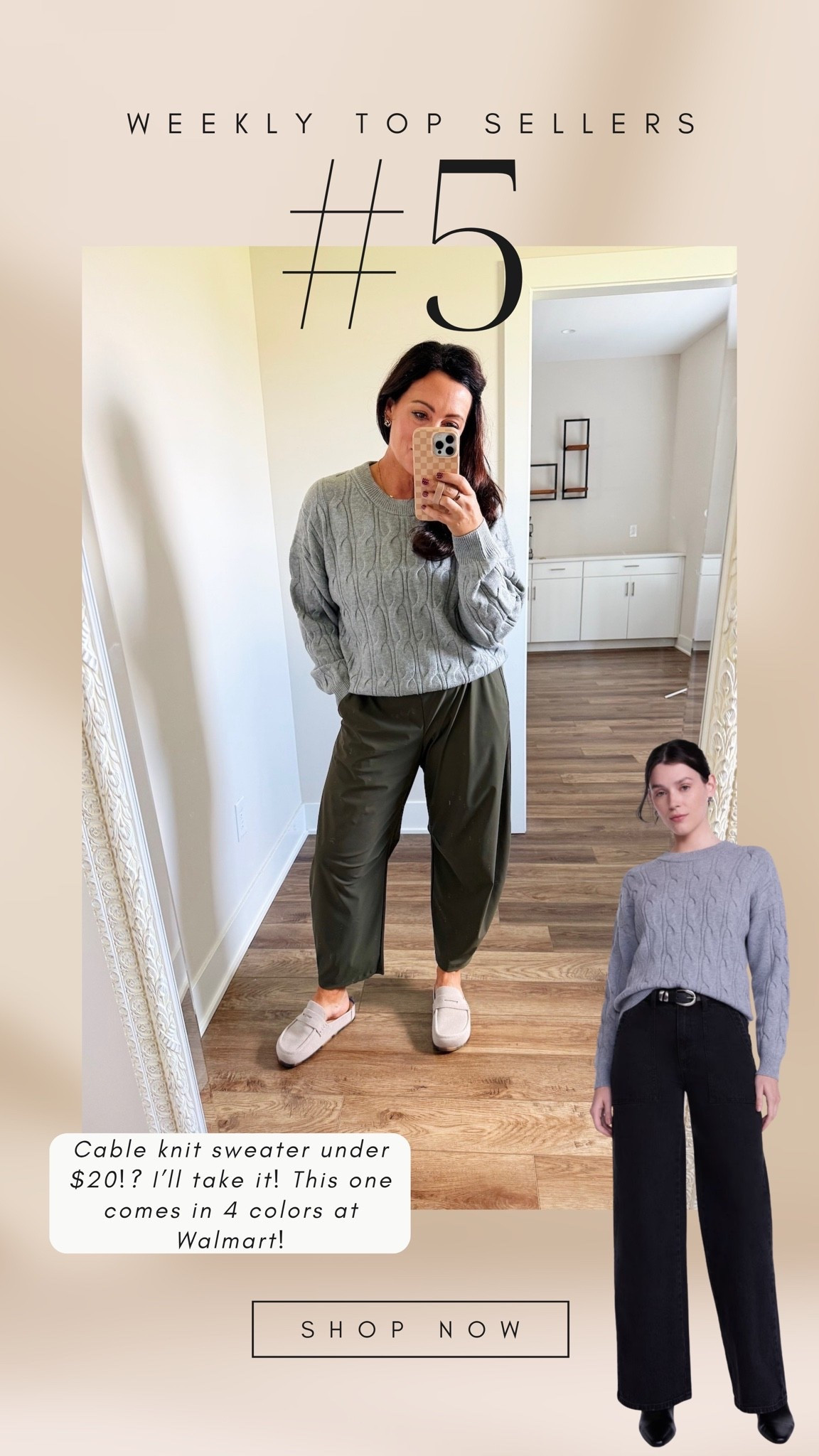 New cable knit sweater from Walmart’s scenario brand!

#LTKootd #LTKSeasonal #LTKSaleAlert
