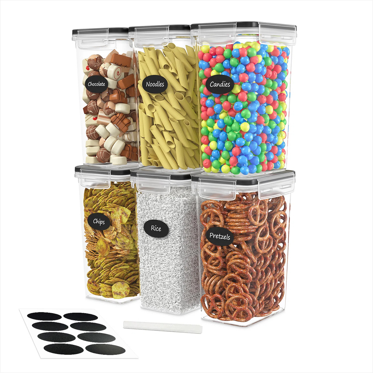 Airtight Food Storage Containers (Set of 6) | Wayfair North America