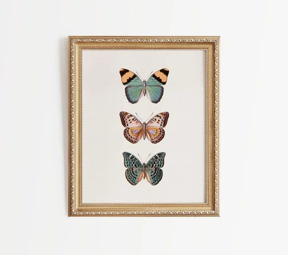 INSTANT DOWNLOAD / Butterfly Wall Art Printable Modern | Etsy | Etsy (US)