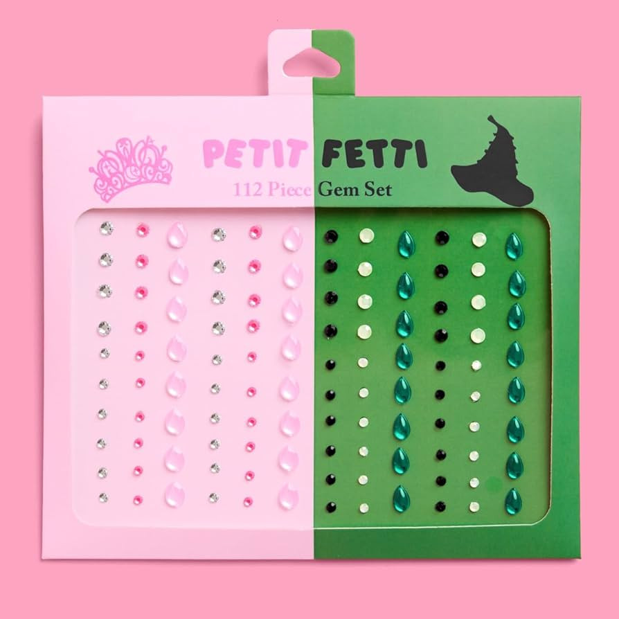 xo, Fetti Pink + Green Witch Face Gems - 112 pcs. | Birthday Decorations, Cute Girl Party Favor, ... | Amazon (US)
