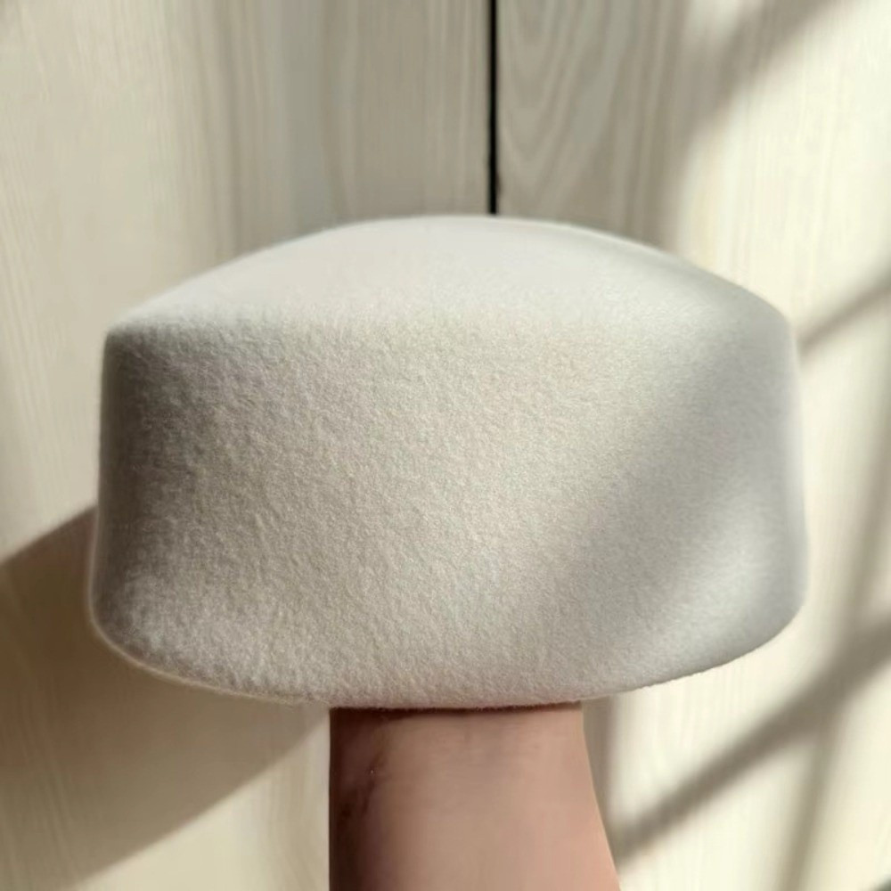 Elegant Fedoras Hats 100% Wool Millinery Berets Fashion Pillbox Hat  Winter | eBay UK