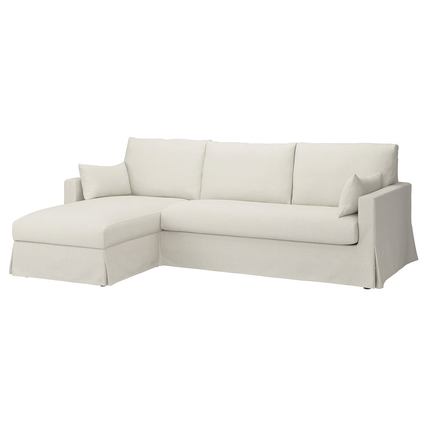HYLTARP Sofa w chaise, left, Gransel natural | IKEA US
