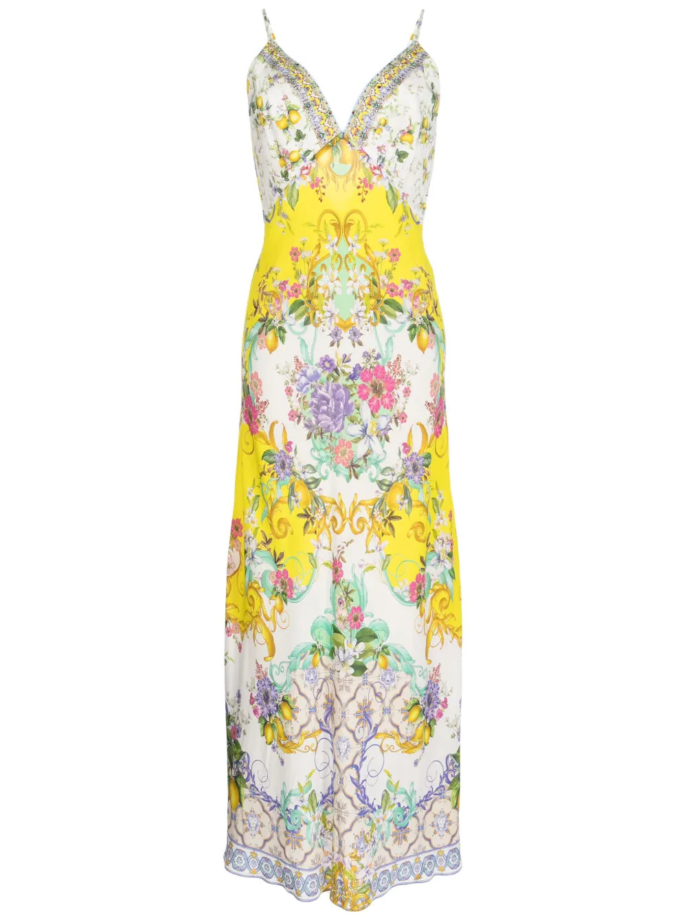 Camilla graphic-print Silk Maxi Dress - Farfetch | Farfetch Global