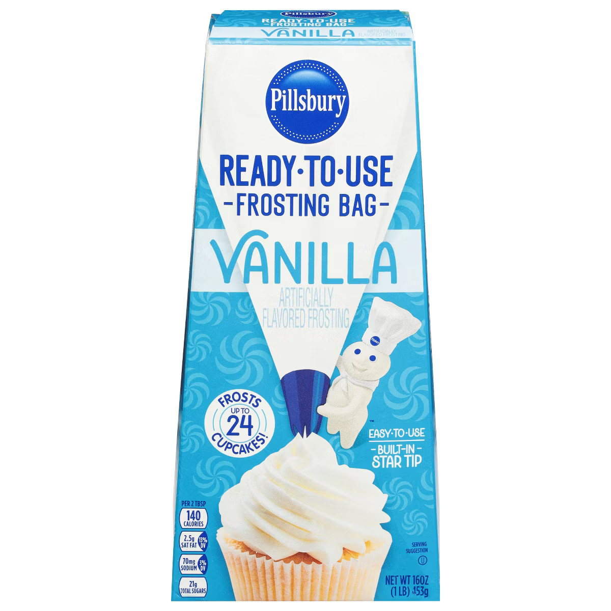Pillsbury Vanilla Flavored Ready-to-Use Frosting Bag - 16oz | Target