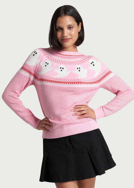 You've Been Ghosted Fair Isle Sweater | ModCloth