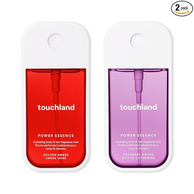 Touchland Power Essence Hydrating Body & Hair Fragrance, SOFT SOLACE DUO (Golden Amber + Cashmere... | Amazon (US)