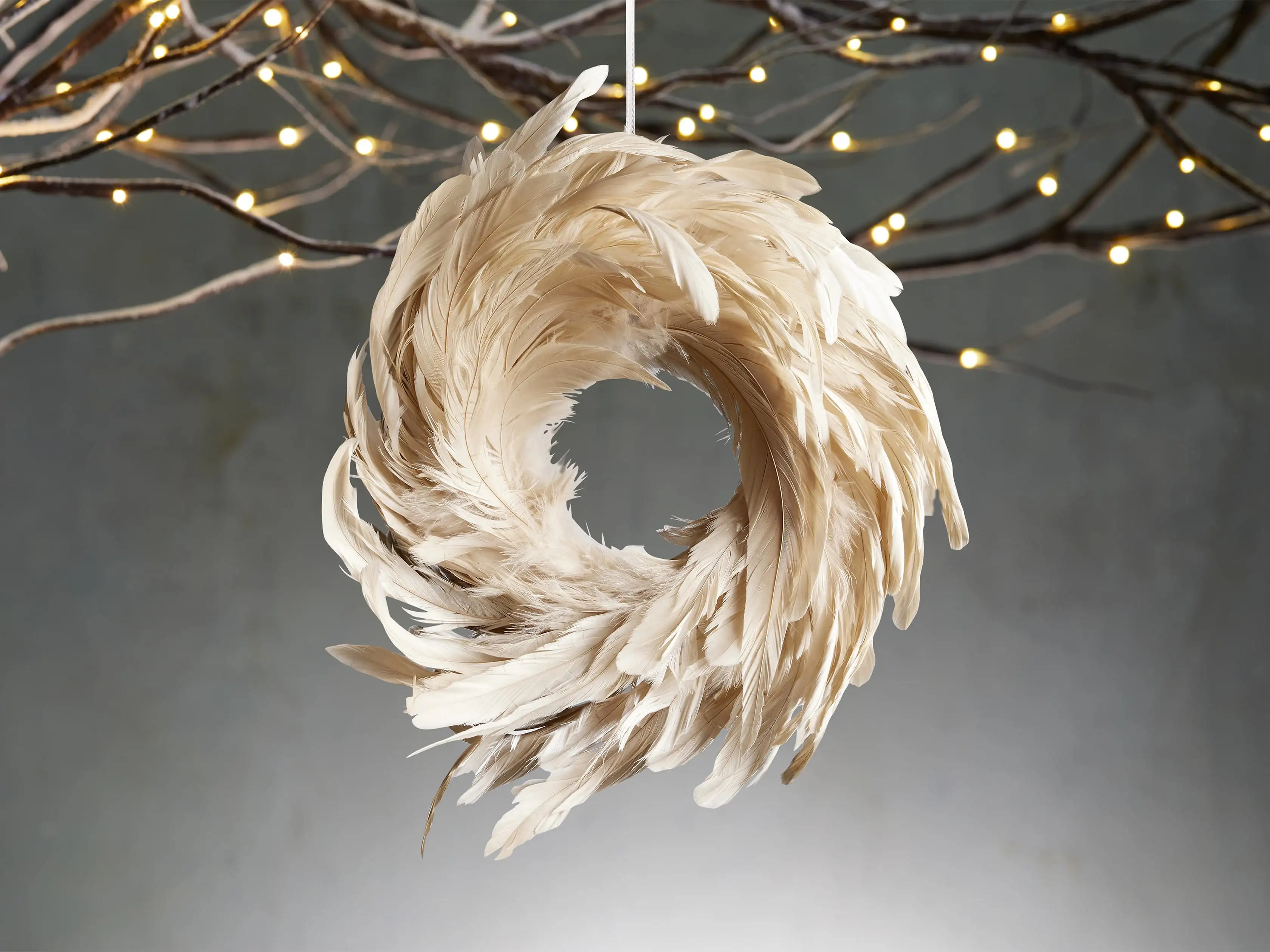 Feather Wreath Ornament | Arhaus
