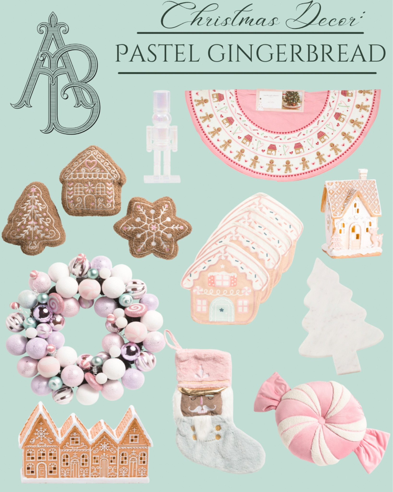 Pastel gingerbread Christmas home decor,
Pink Christmas, pastel Christmas, HomeGoods finds, gingerbread house

#LTKHome #LTKHoliday #LTKSeasonal