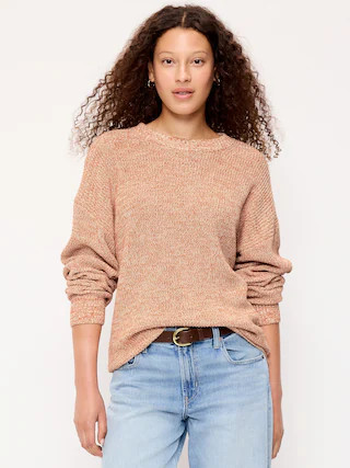 Seaside Cotton Shaker Tunic Sweater | Old Navy (US)