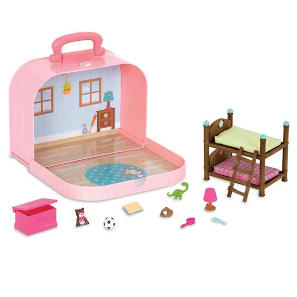 Li'l Woodzeez Bunk Bed Playset in Suitcase | Target