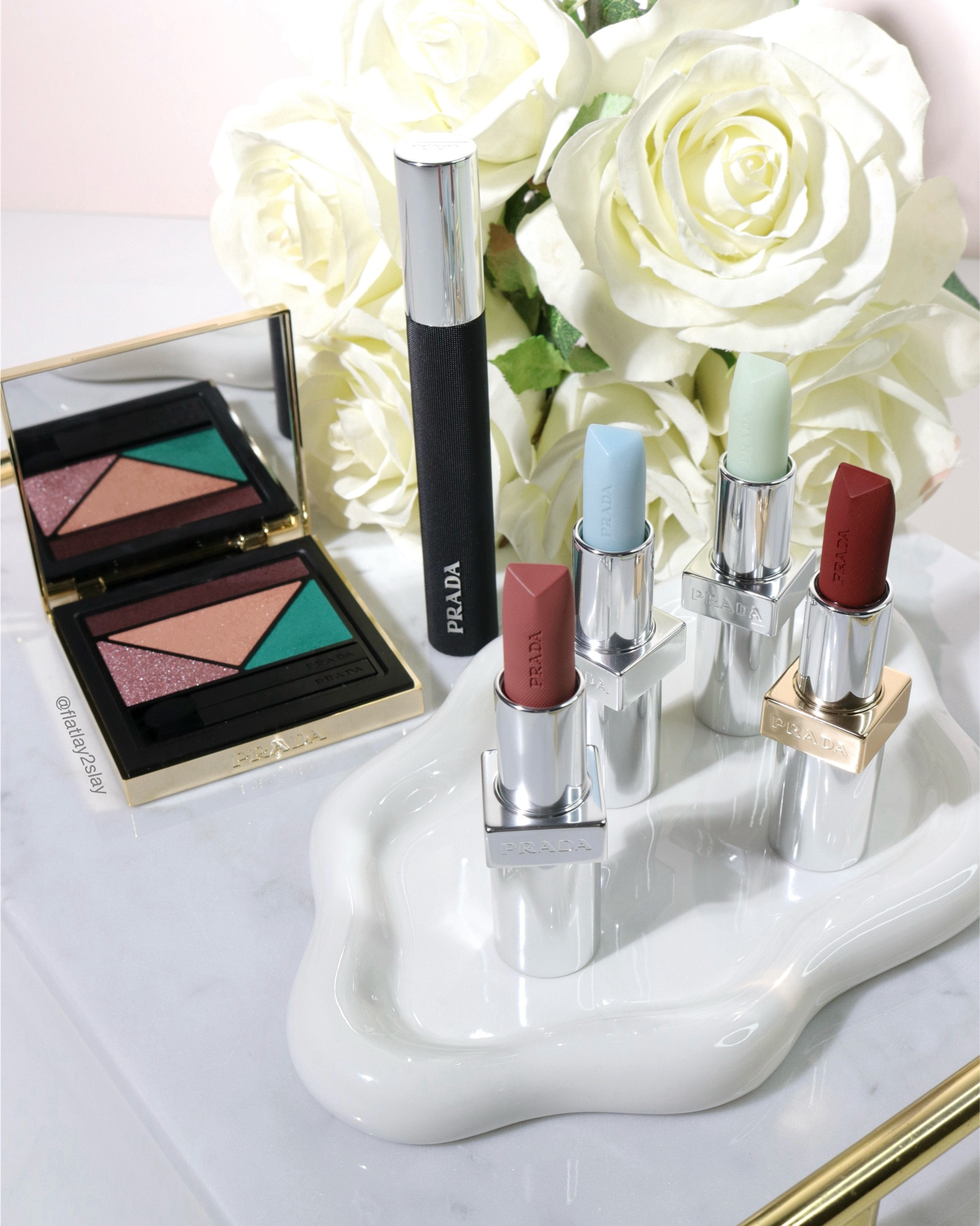 Prada Beauty holiday gifts for that girl 🎁 What do you wish to find under the Christmas tree? 🎄☃️🎅🏻

❄️ Prada Balm lip optimizing care in U000 universal
🎀 Prada Balm lip blushing care in U001 astral pink
☃️Prada Monochrome soft matte in B101 tiepolo
❄️Prada Monochrome hyper matte in B03 mohogany
🎀 Prada Dimensions durable multi-effect eyeshadow in 04 poetry
☃️Prada Pradascope lash extending volume mascara in 01 nero

Lip products and eyeshadow palette are refillable 👏🏻

*pr samples/gifted

#pradalover #prada #pradamakeup #pradabeauty #makeupcollection #makeupfavorites #makeupmusthaves #beautylover #pinkaesthetics #pinkmakeup #girlyaesthetic #makeupflatlay #beautyphotography #lipbalm #lipoil #lipgloss #luxurymakeup #luxurybeauty #косметикалюкс #бьюти #бьютиобзор #glossylips #thatgirl #girlythings #makeupvanity 

#LTKGiftGuide #LTKBeauty #LTKHoliday