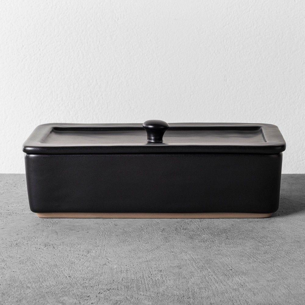 Bathroom Tray with Lid Black - Hearth & Hand with Magnolia | Target