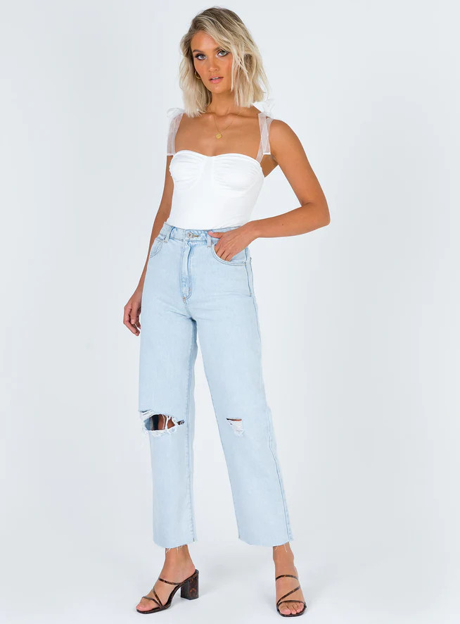 Jena Bodysuit White | Princess Polly US