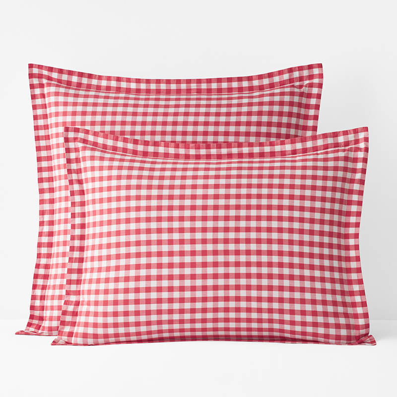 Company Organic Cotton™ Gingham Percale Sham | The Company Store