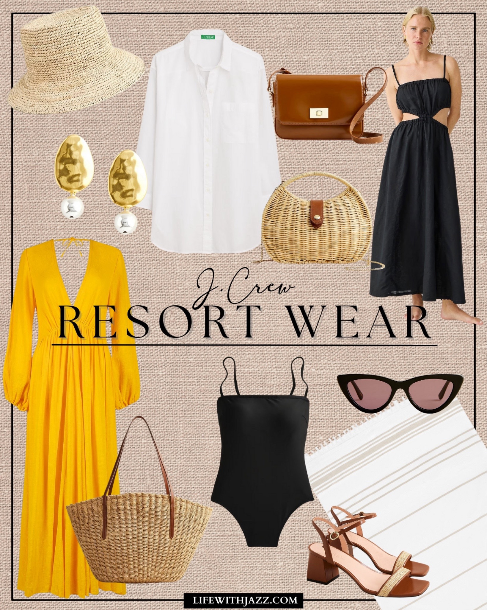 Resortwear from J.Crew 🤍

• linked to a similar black cover up dress at H&M 

Resort / vacation / travel / summer / beach / chic

#LTKtravel #LTKSeasonal #LTKswim