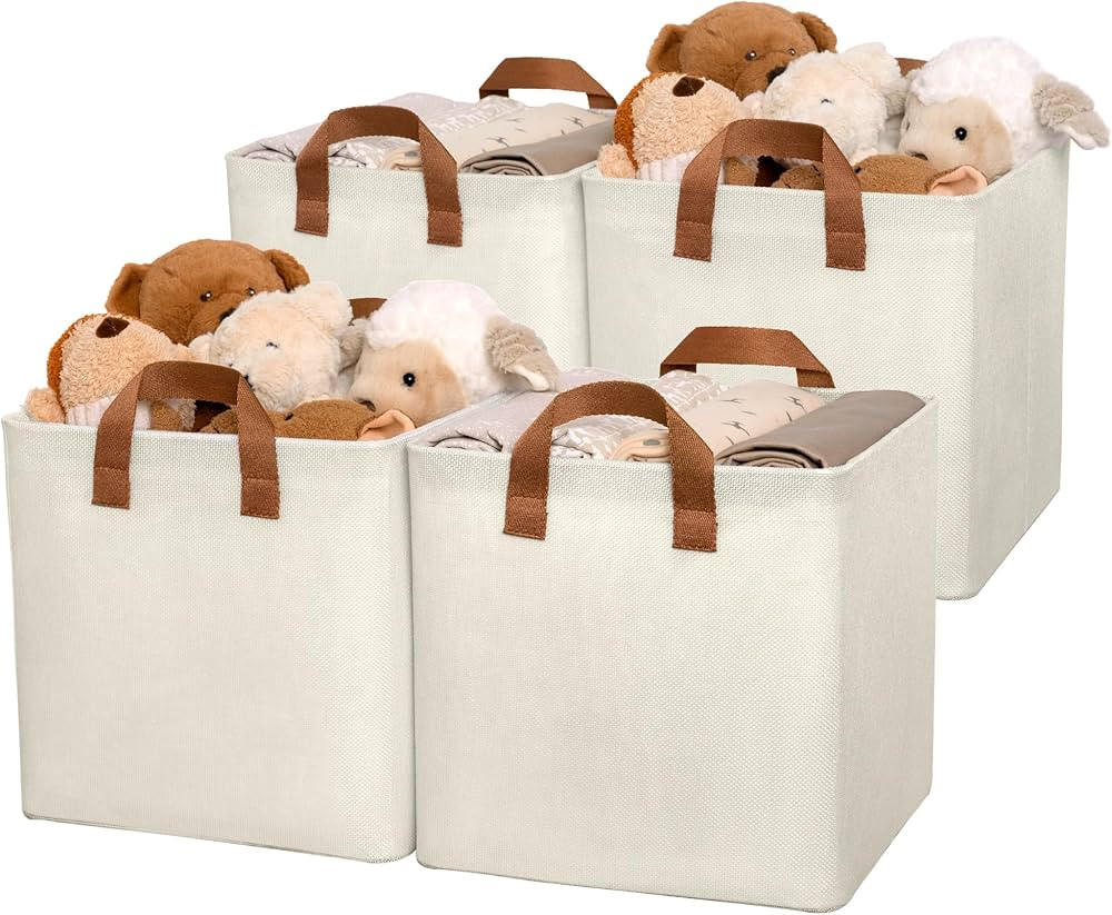 GRANNY SAYS Storage Cubes Organizer, 11 Inch Foldable Fabric Bins Organizing, Fabric Storage Cube... | Amazon (US)