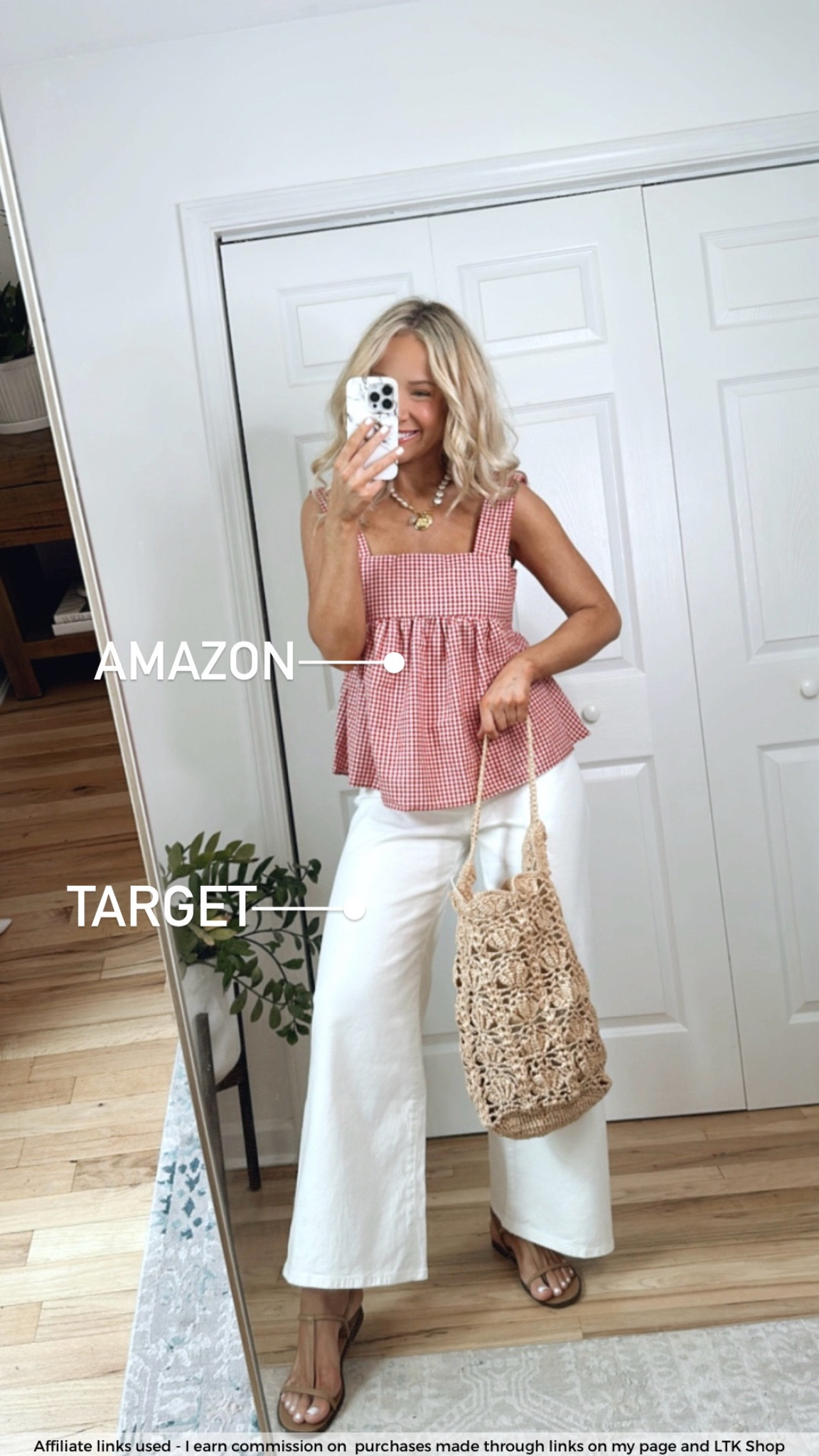 Budget friendly summer outfit
Amazon summer top
Target white denim 
