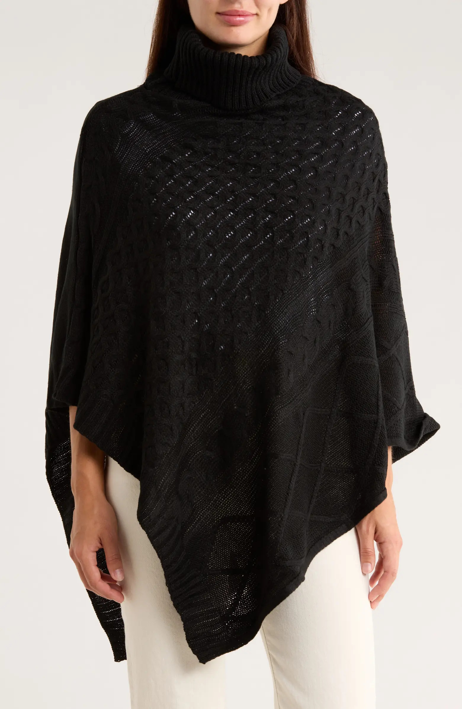 Nanette Lepore Mixed Weave Poncho | Nordstromrack | Nordstrom Rack