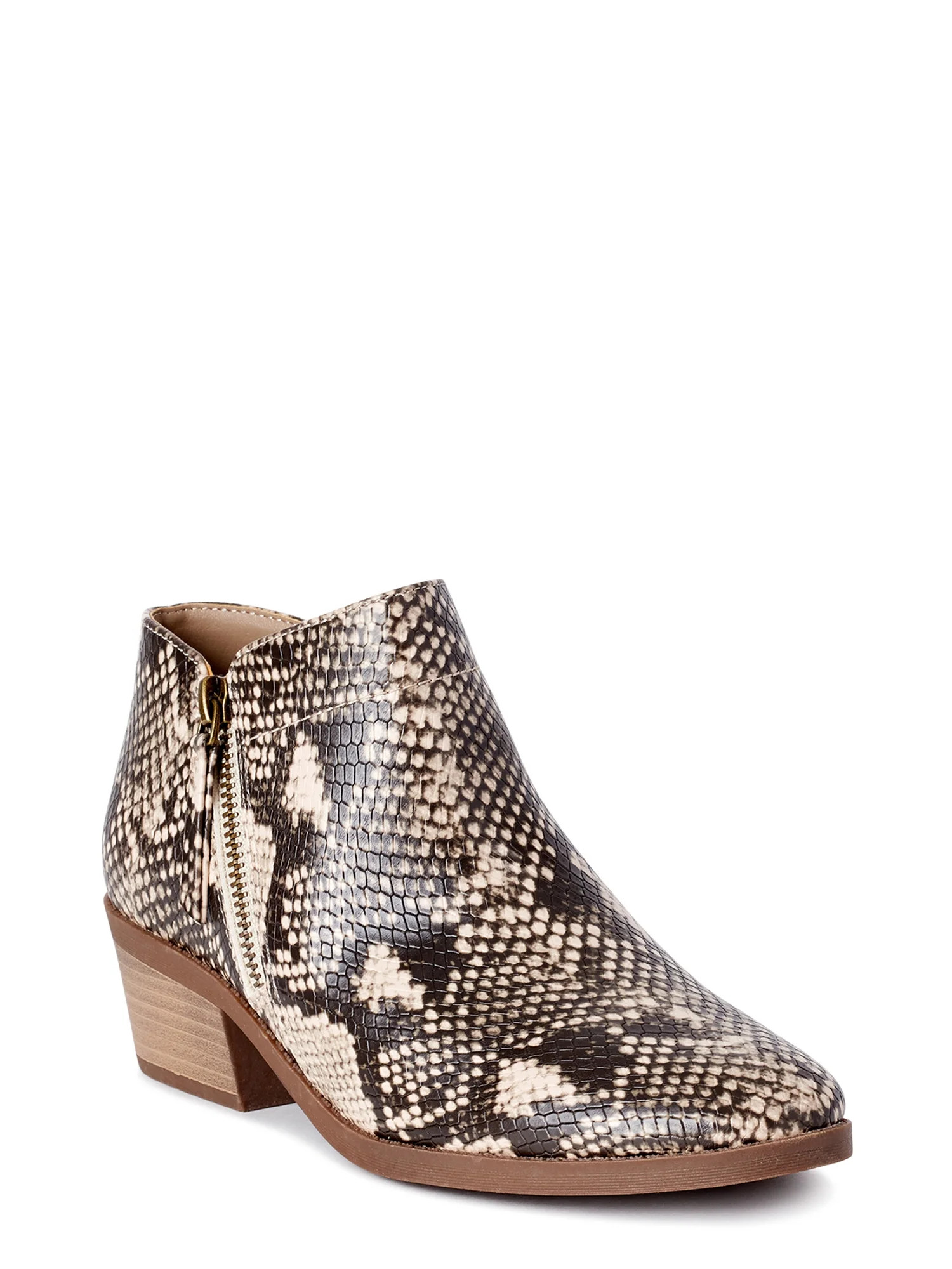 Time and Tru Zipper Bootie (Women's) | Walmart (US)