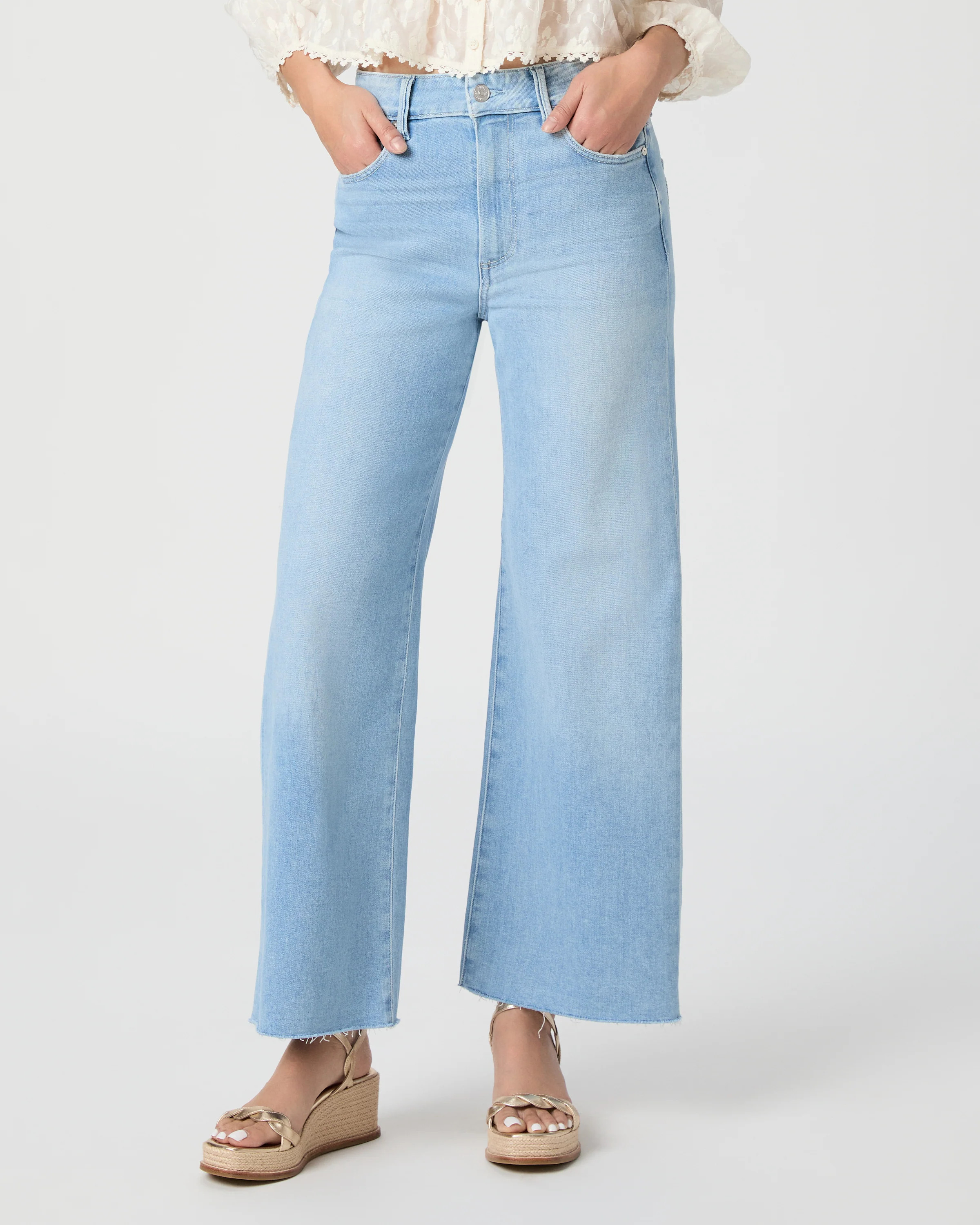 Anessa Petite 29" Wide Leg Jean | Paige
