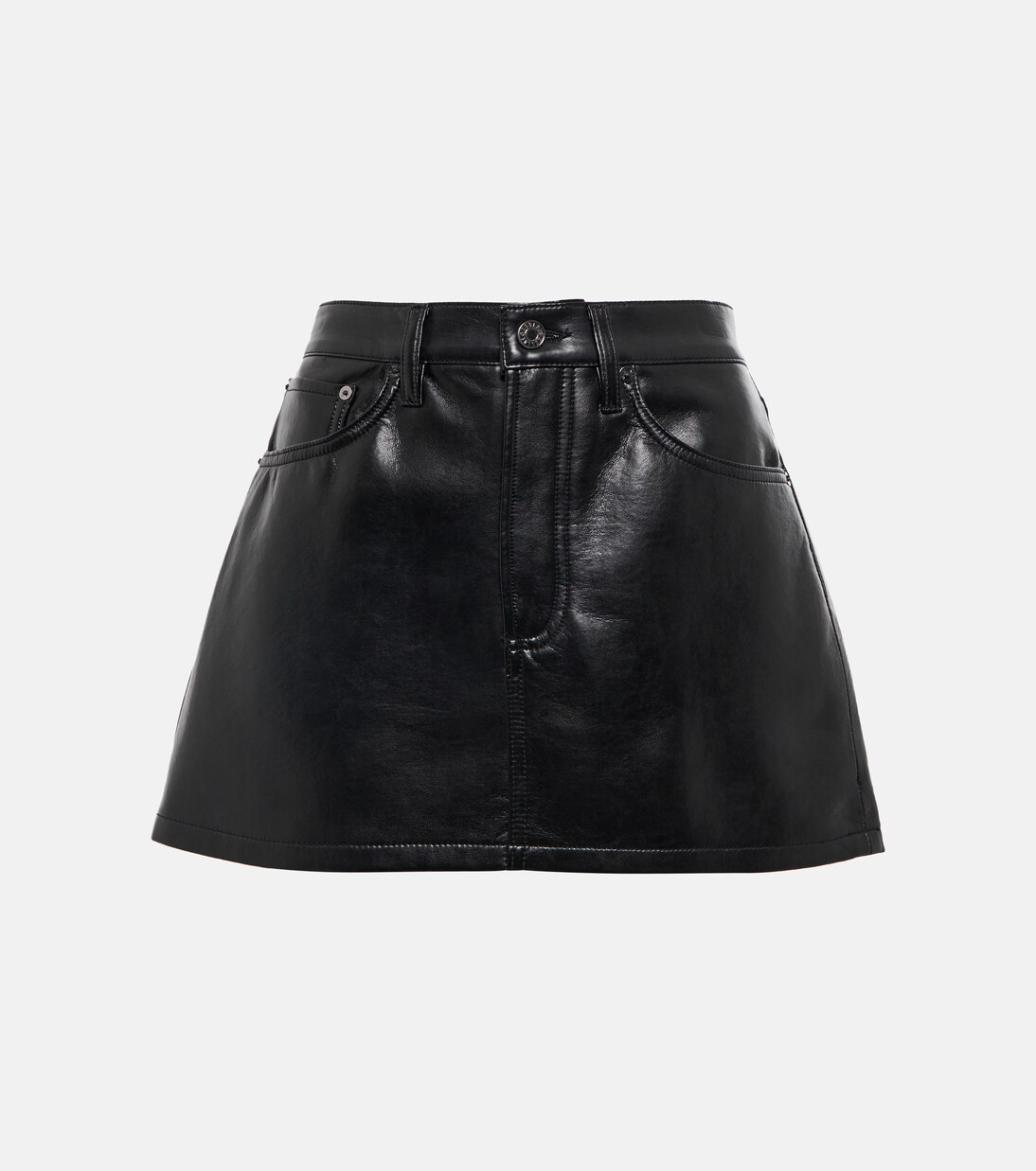 Faux-leather miniskirt | Mytheresa (US/CA)