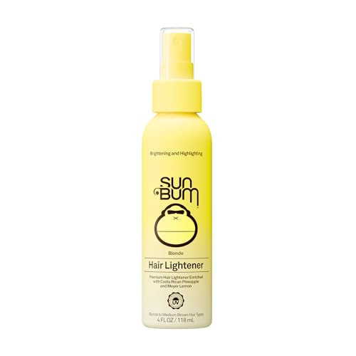 Sun Bum Hair Lightener Spray - For Blonde to Medium Brown Hair Types - UV Protecting - Enriched with Pineapple and Meyer Lemon - Vegan - 4 oz | Amazon (US)
