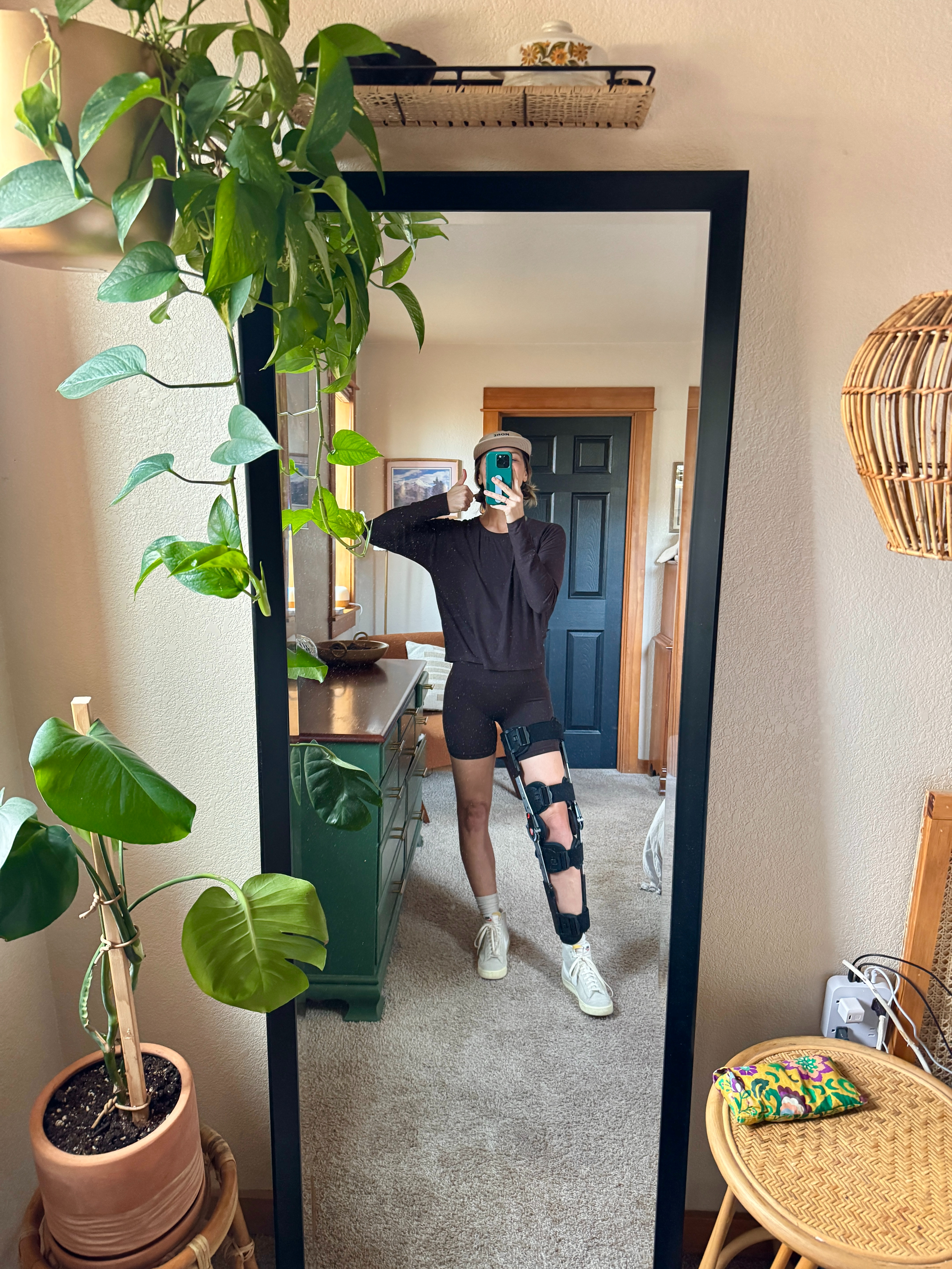 Wearing my favorite Beyond Yoga long sleeve that's perfect for trail runs, hikes, or working out. 

Hat @getmorewomanoutside
Shorts - Branwyn 

 #LTKfitnessgoals #LTKmorningroutine #LTKActive