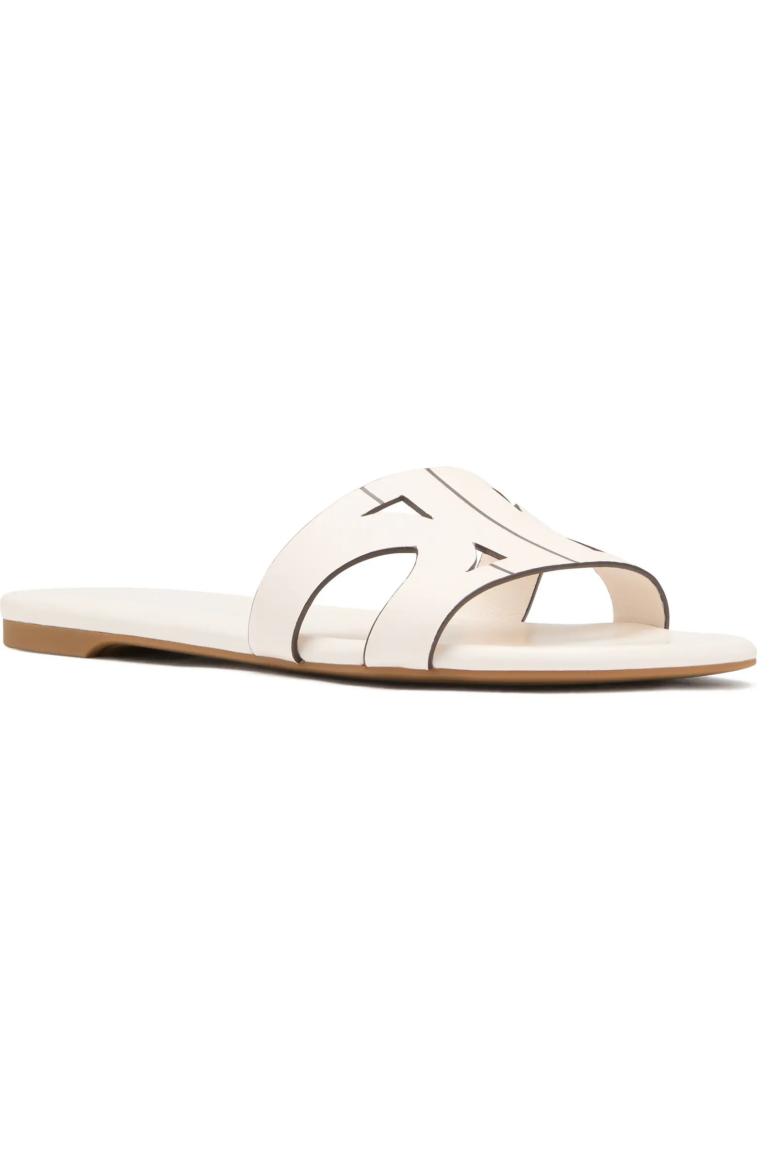 Kate Spade New York duo smooth leather slide sandal (Women) | Nordstrom | Nordstrom