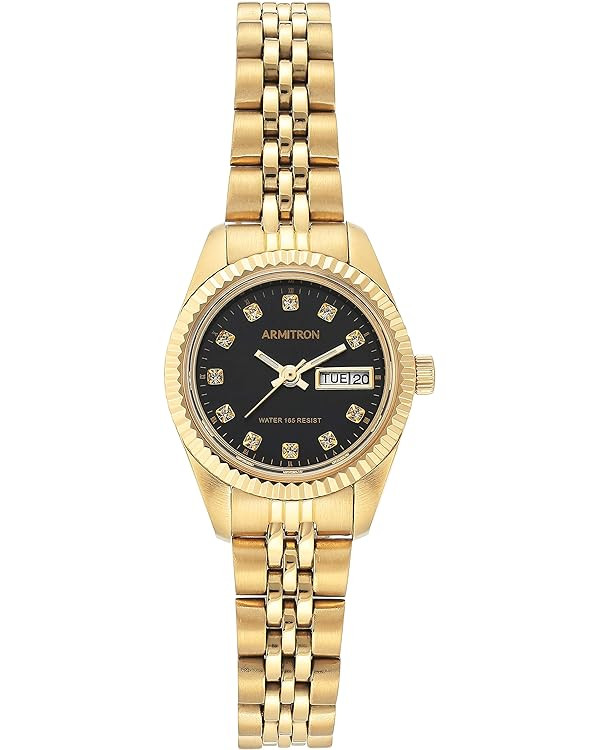 Armitron Women's Genuine Crystal Accented Bracelet Watch, 75-2475 | Amazon (US)