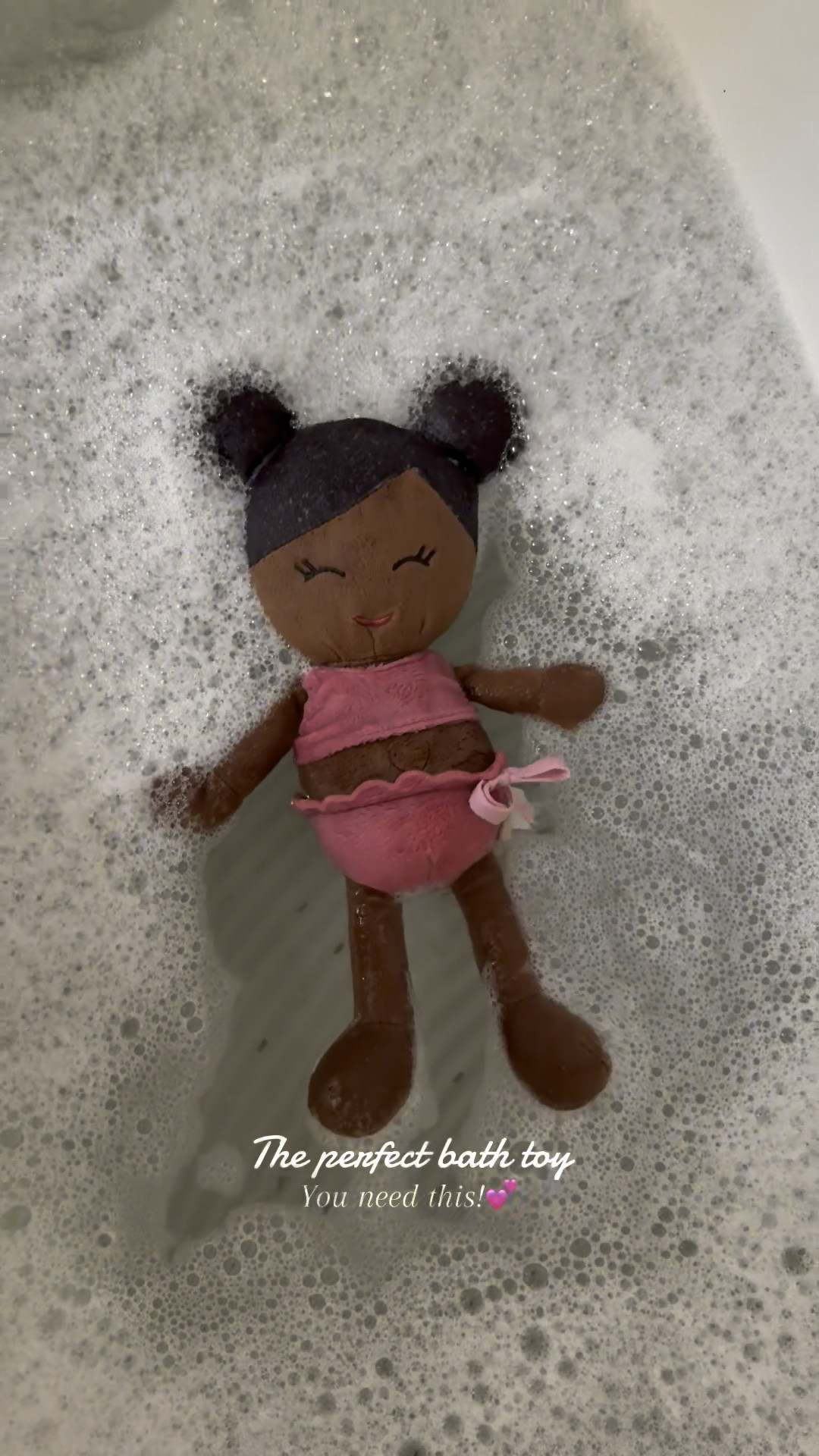 My toddler is obsessed with this bath doll!🩷🫧 It’s soft like a stuffed animal but made to go in the water and dries just like any other bath toy. No mold, no mess—just endless bath-time fun!🙌🏻 If your little one loves dolls, this is a must-have!

#LTKKids #LTKSaleAlert #LTKBaby