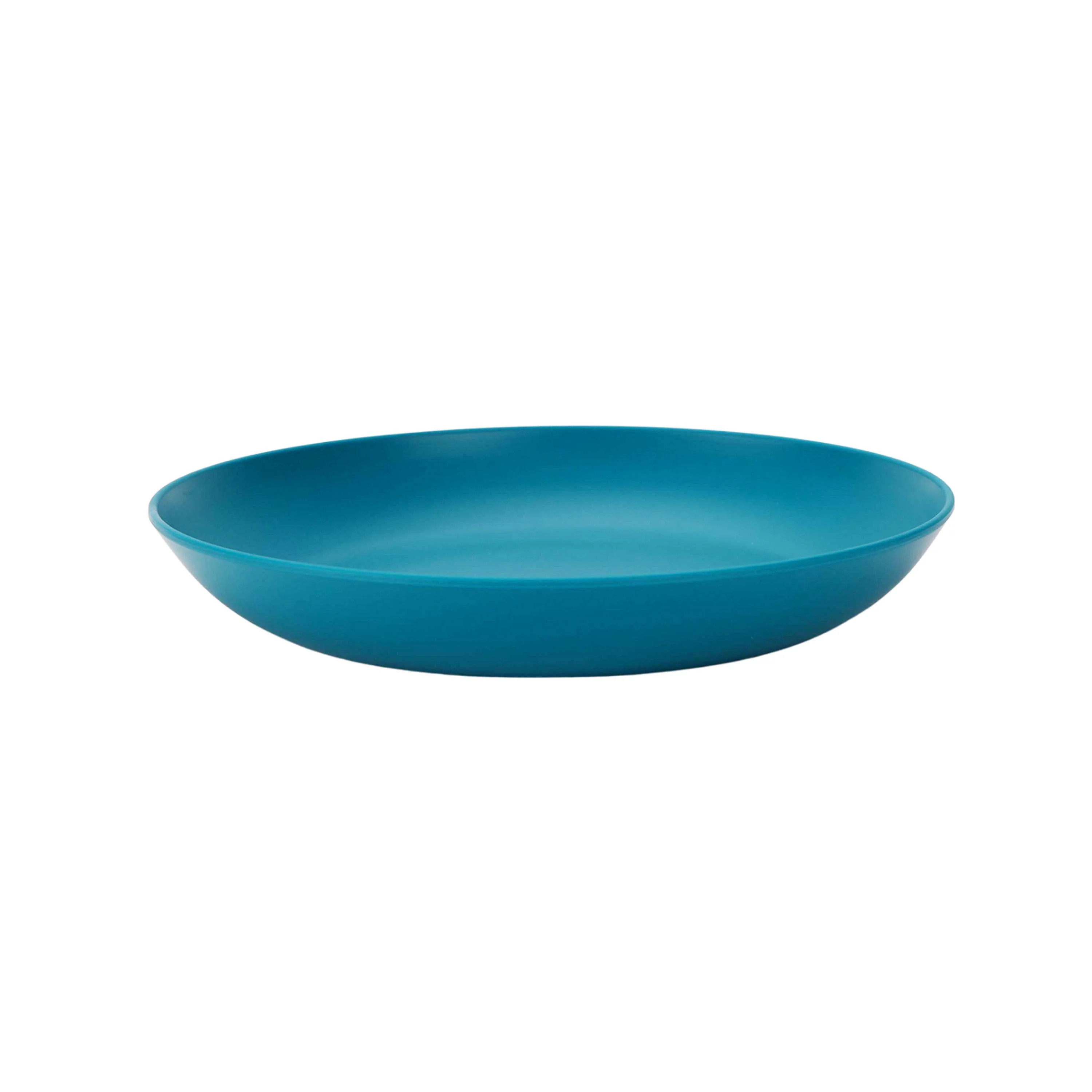 Your Zone Teal Plastic Round Plate, Single Piece | Walmart (US)
