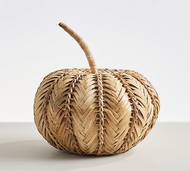 Handwoven Rattan Pumpkins | Pottery Barn (US)