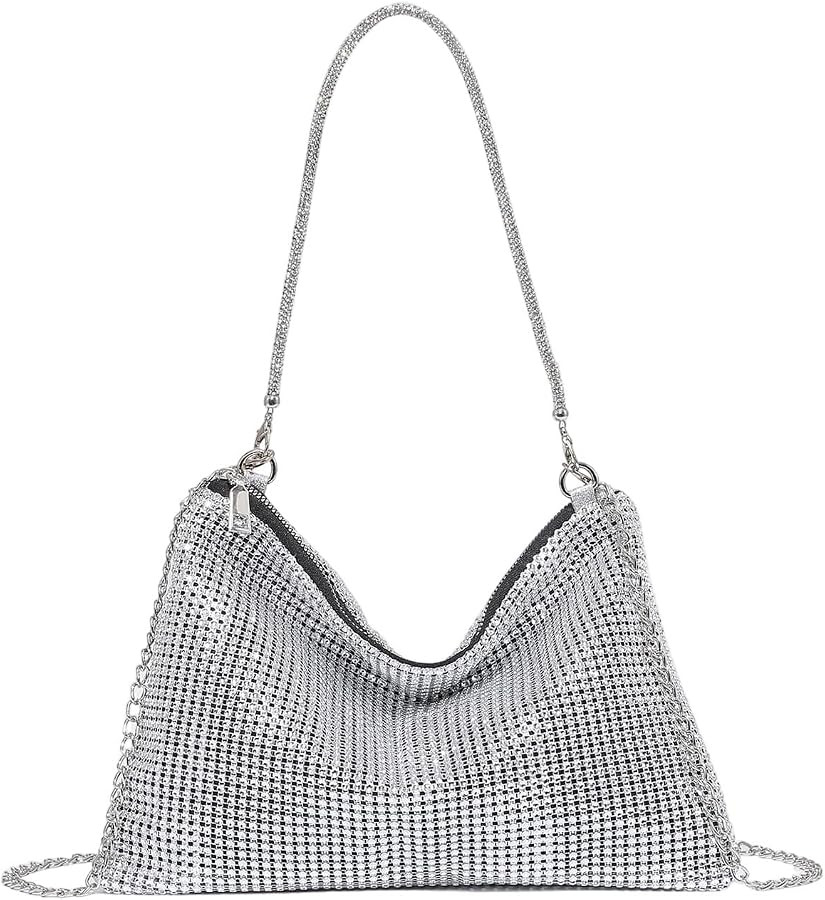 SHENHE Sparkly Rhinestone Purse for Women Evening Bag Glitter Party Prom Clutch Handbags | Amazon (US)