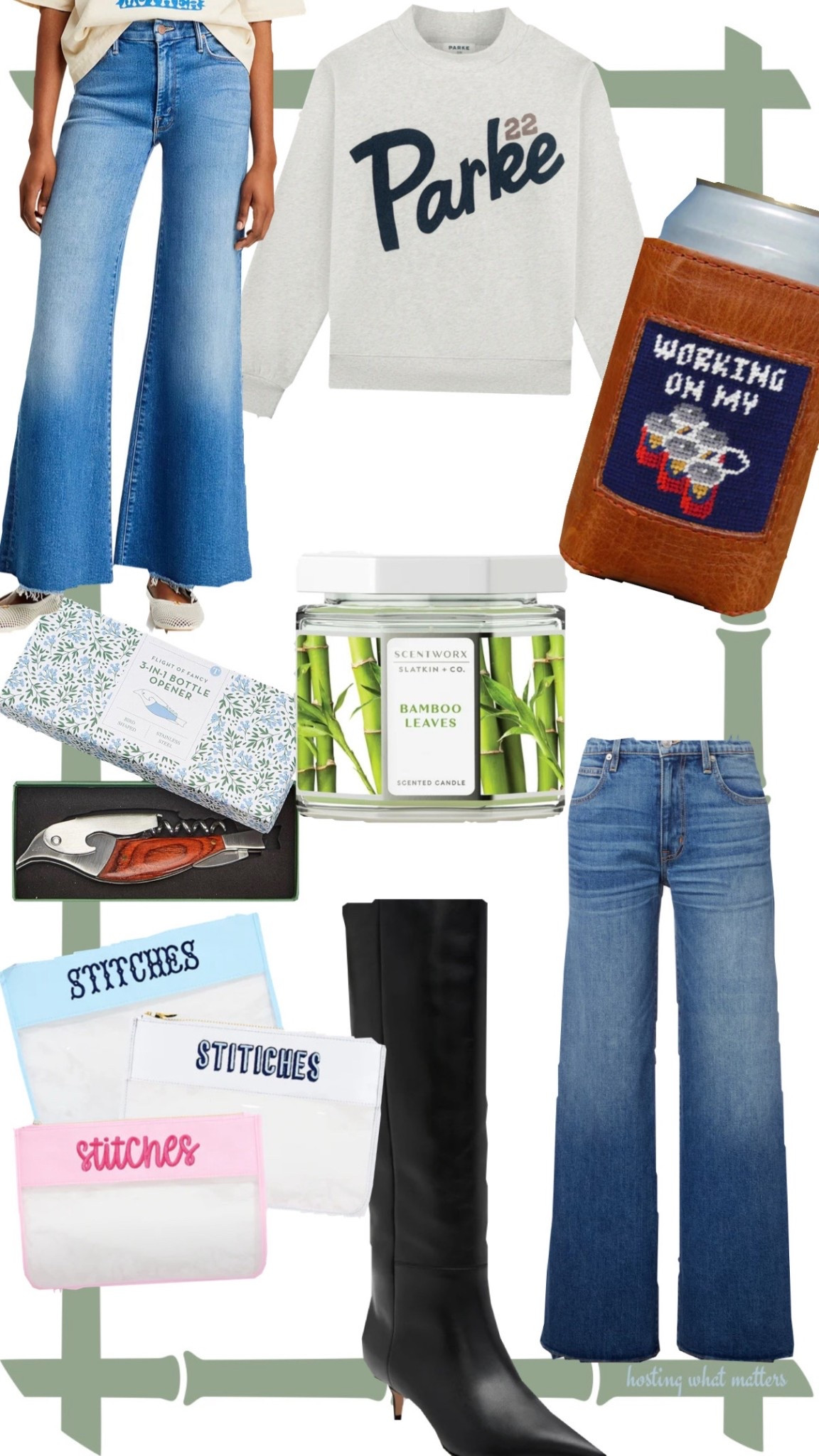 Links lately!

Parke sweatshirt mockneck needlepoint guy gifts bamboo candle nest bamboo dupe jeans boots fall boots bottle opener bird bam mahjong 

#LTKGiftGuide #LTKFindsUnder100 #LTKStyleTip
