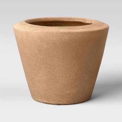 Indoor/Outdoor Earthenware Weathered Planter Tan - Threshold™ designed with Studio McGee | Target