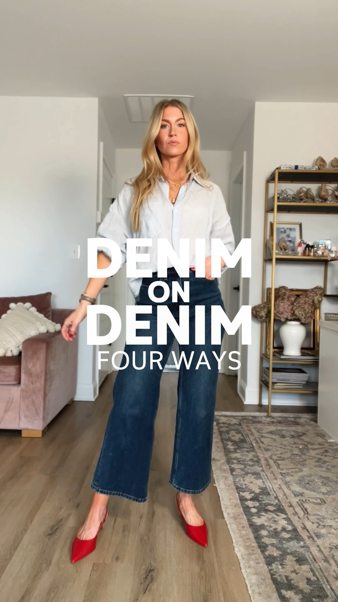 Four ways to style a denim on denim look  

#LTKSeasonal #LTKSpringSale #LTKVideo