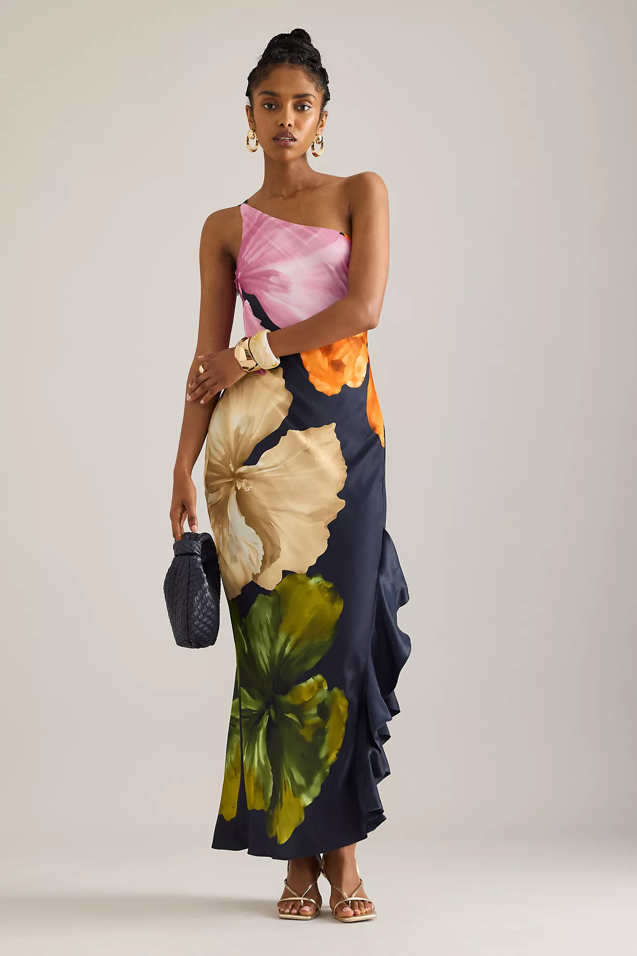 By Anthropologie Lucinda One-Shoulder Maxi Slip Dress | Anthropologie (UK)