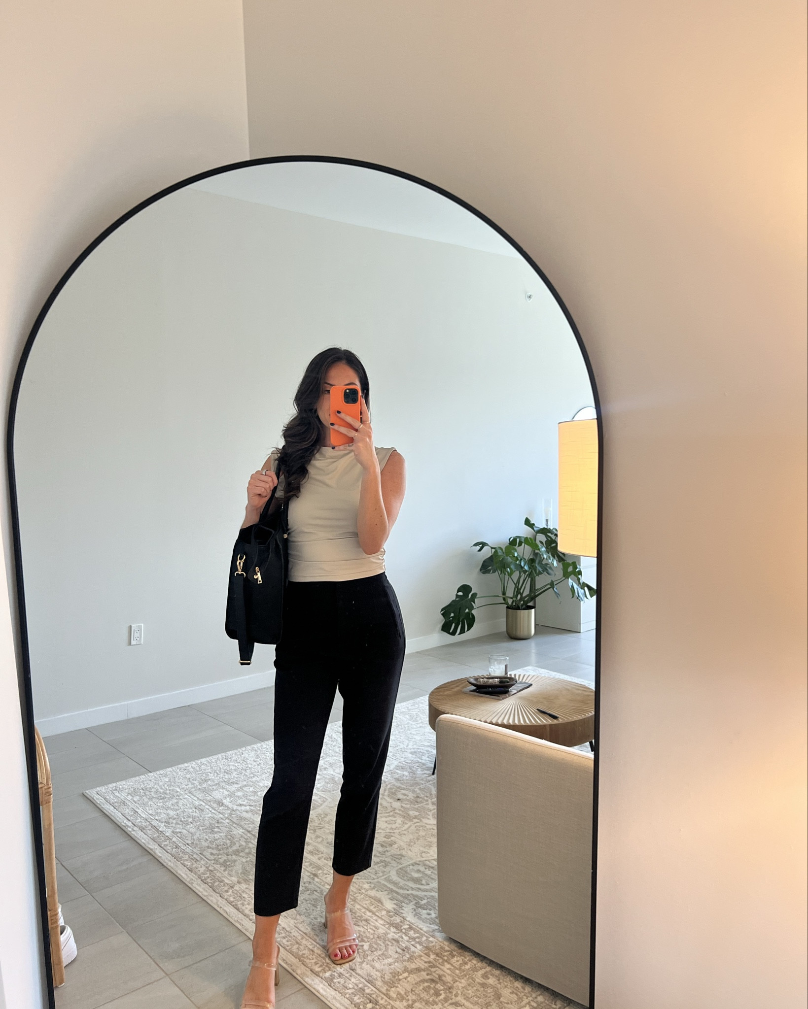 Top: Abercrombie 
Pants: Zara 
Work Tote: Amazon 
Shoes: Target 

#LTKworkwear #LTKstyletip #LTKfindsunder50